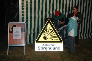 Osterfeuer Infostand