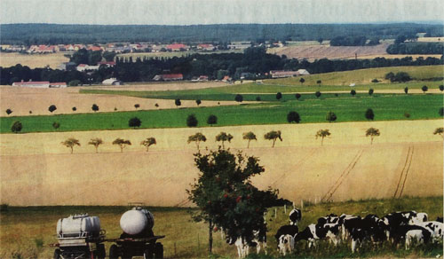 Blick vom Liebsch&uuml;tzberg auf das geplante Abbaufeld